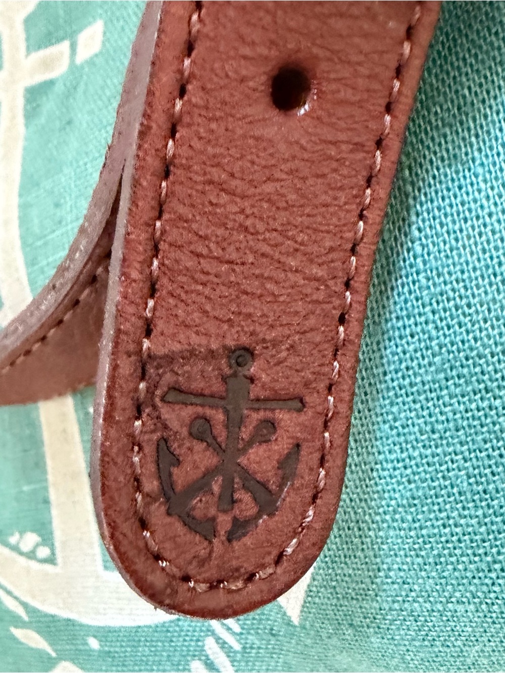 NEW KIEL JAMES PATRICK TURQUOISE ANCHOR ROPE NAUTICAL CROSSBODY - Picture 8 of 14